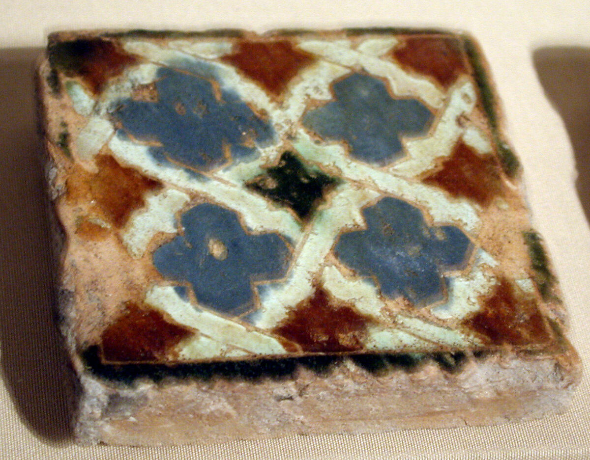 Pavement tiles, Tin-glazed earthenware, Spanish, Seville