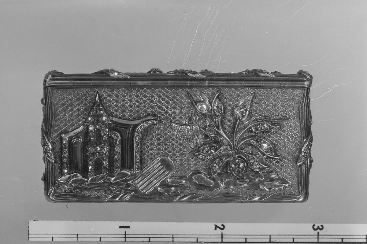 Snuffbox, Gold, diamonds, French, Paris