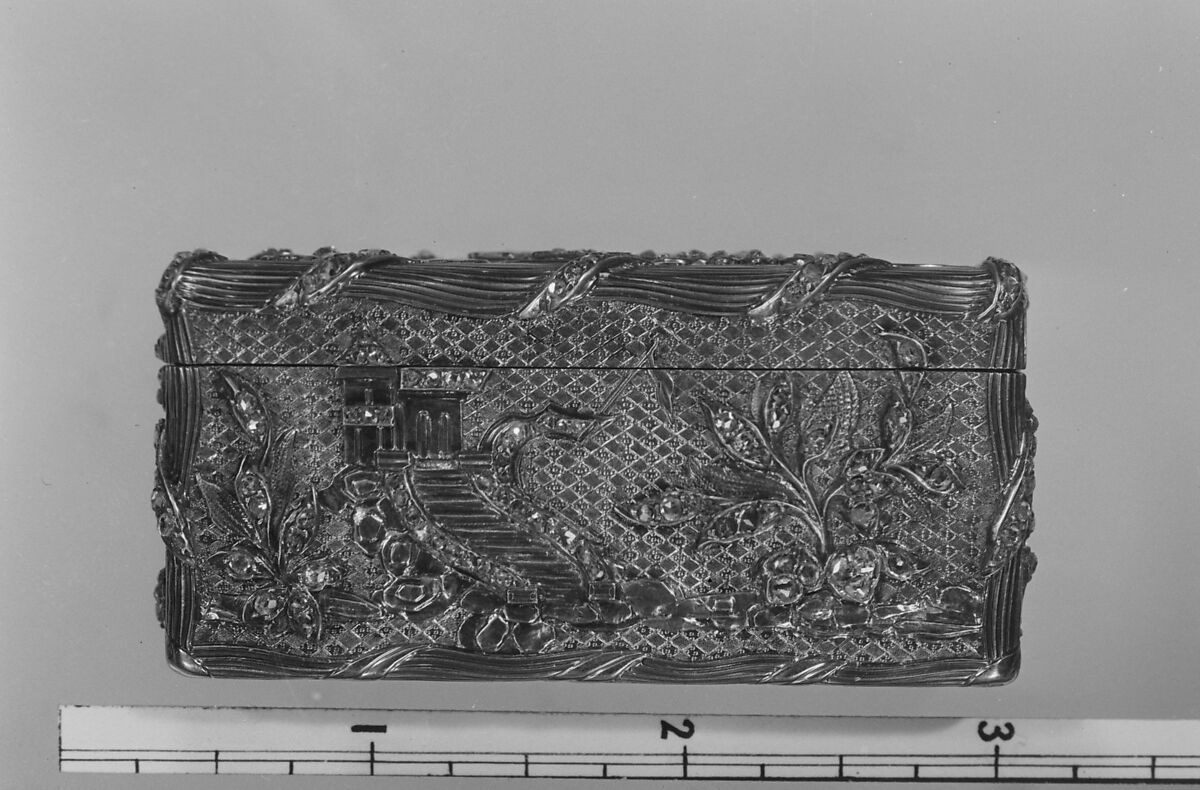 Snuffbox, Gold, diamonds, French, Paris