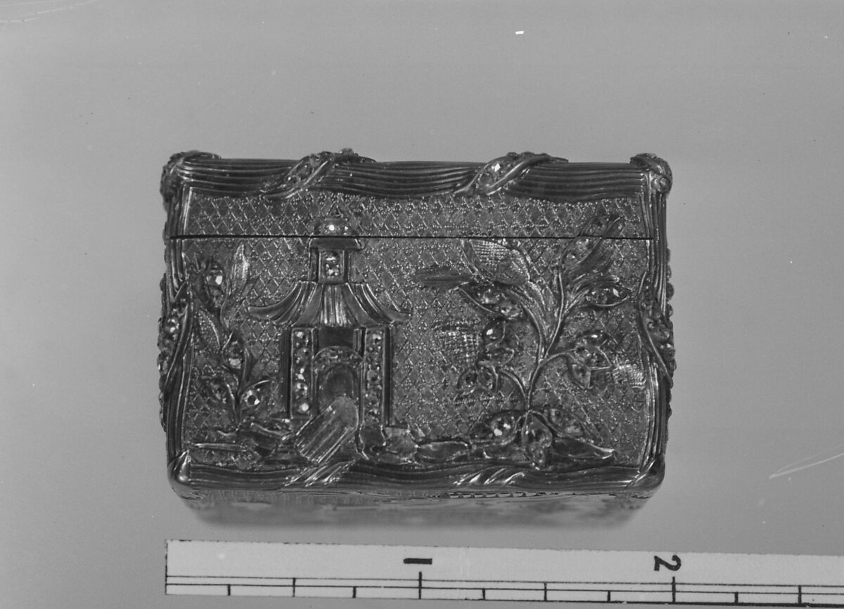 Snuffbox, Gold, diamonds, French, Paris