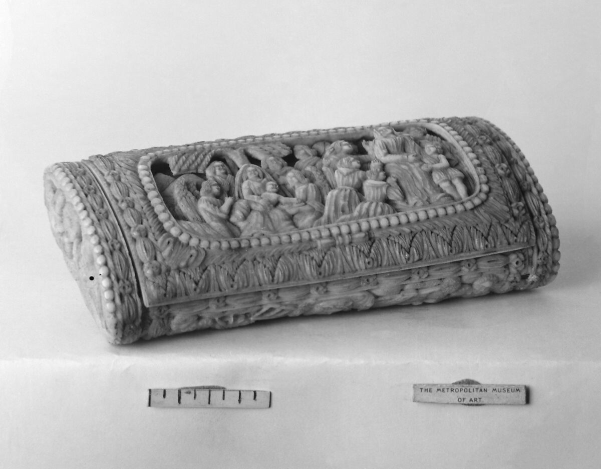 Box, Bone or ivory, Indo-Portuguese 