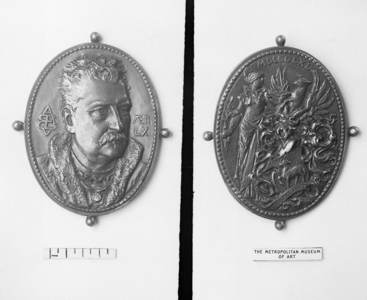 Portrait of Adolph Bachofen von Echt, Burgomaster of Vienna, 1890, Medalist: Anton Scharff (Austrian, Vienna 1845–1903 Brunn am Gebirge), Bronze, Austrian 