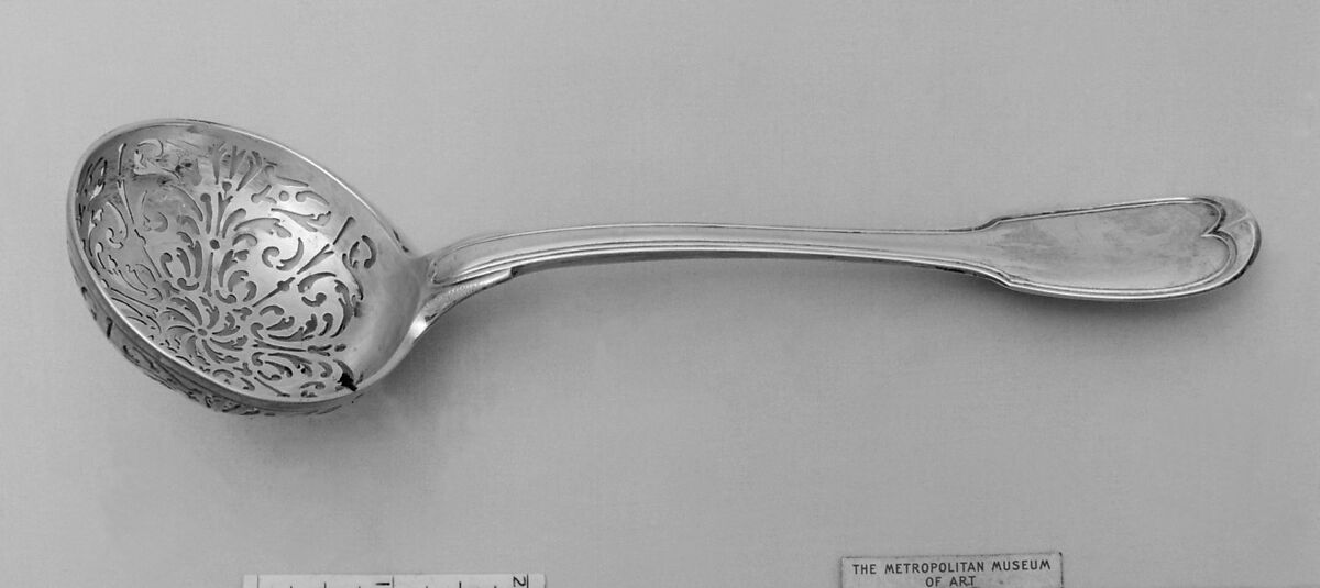 Sugar spoon, Pierre-Nicolas Sommé (master 1760, retired 1806), Silver, French, Paris 