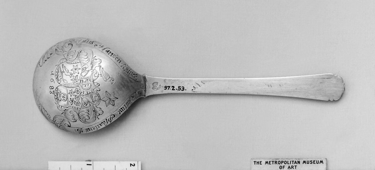 Spoon, Giert Reber (recorded 1643–56), Silver, Danish, Viborg 