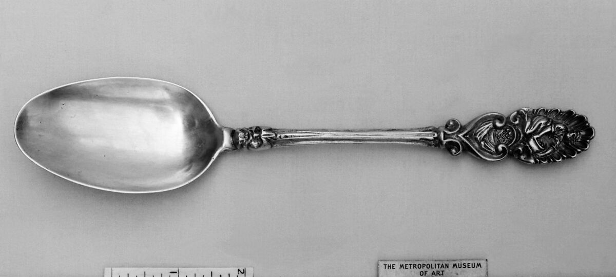 Tablespoon, Silver gilt, German, Regensburg 