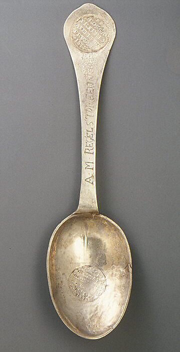 Wavy-end spoon, Georg Friedrich Scholtze (1737–1752), Silver, Swedish 