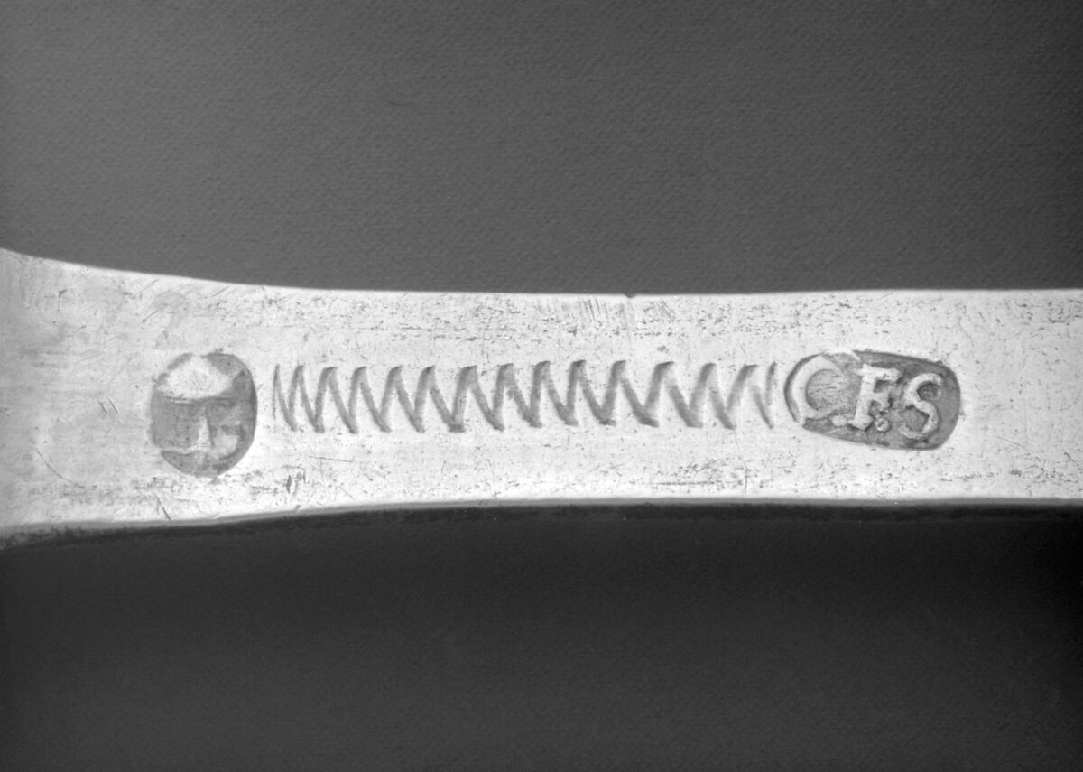 Wavy-end spoon, Georg Friedrich Scholtze (1737–1752), Silver, Swedish