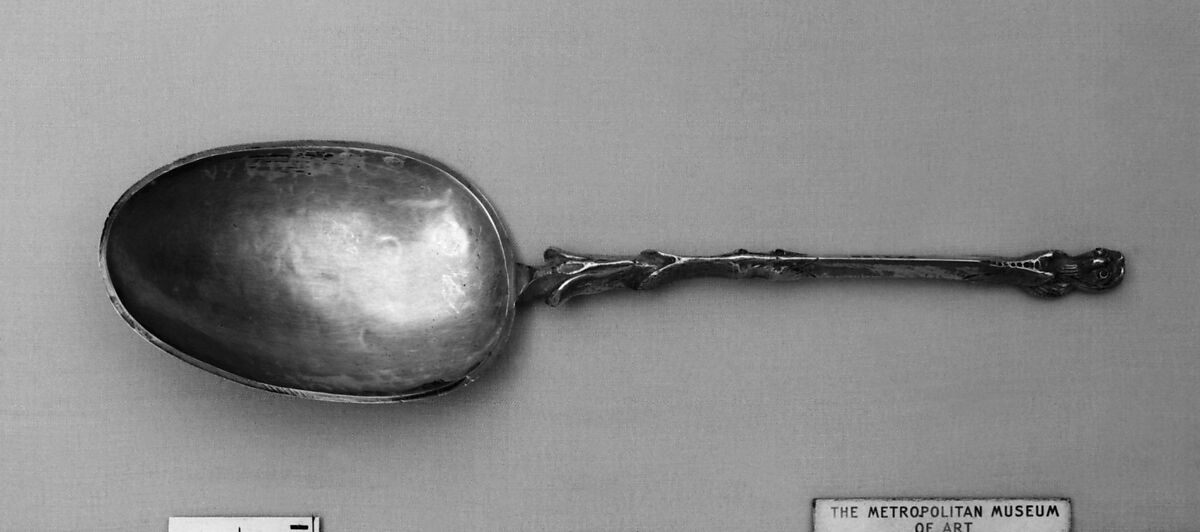 Owl head spoon, Silver, Dutch, Enkhuizen 