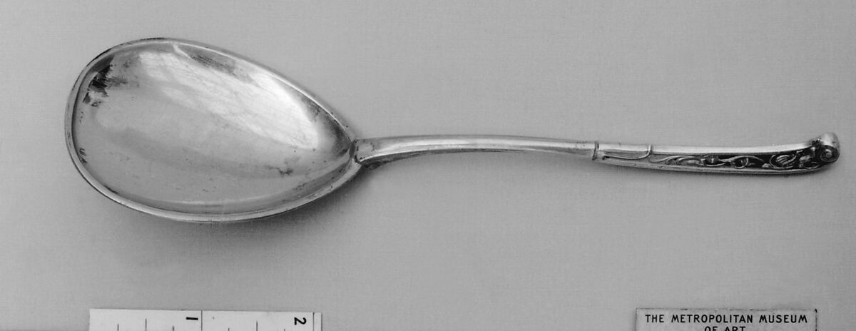 Spoon, V. Christensen, Silver, parcel-gilt, Danish, Copenhagen 