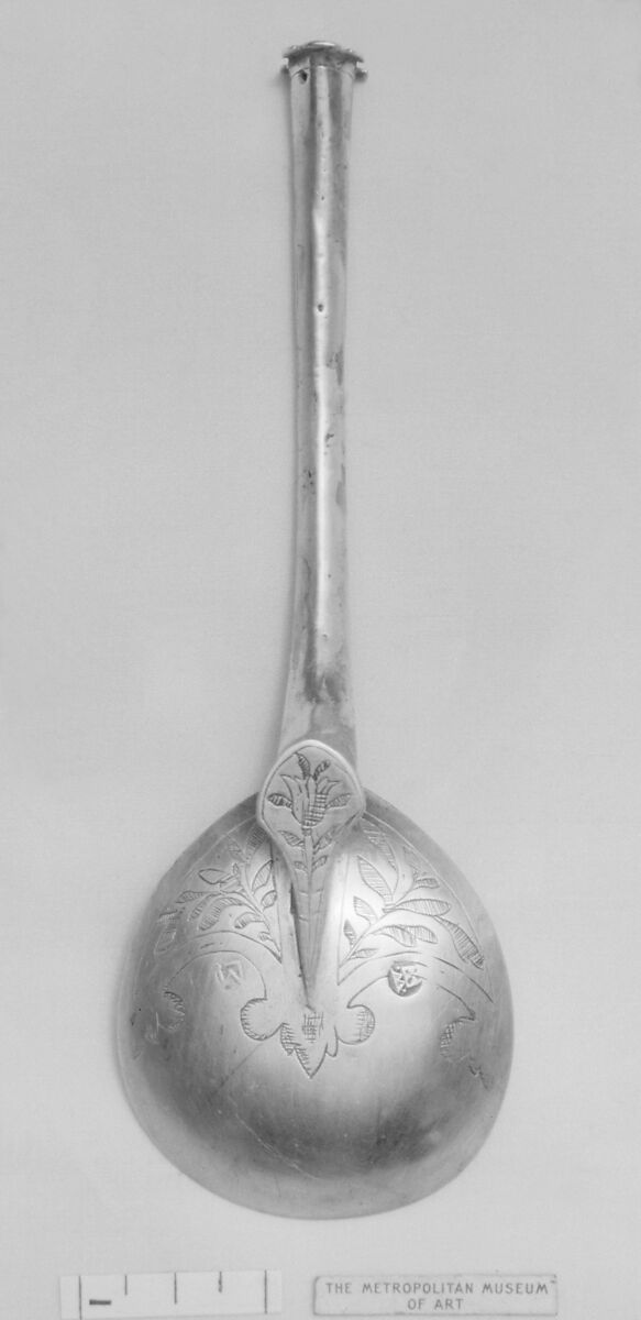 Medicine spoon (?), Possibly by Michael Lamb (master 1605), Silver, Austrian, Vienna 