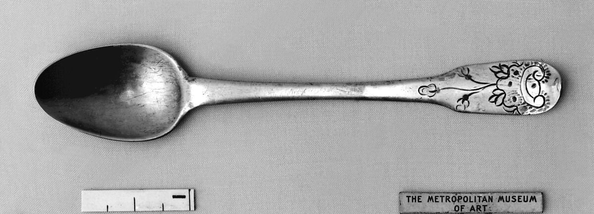 Coffee spoon, Johann Christian Kessler (German, 1719–ca. 1765), Silver, German, Stade 