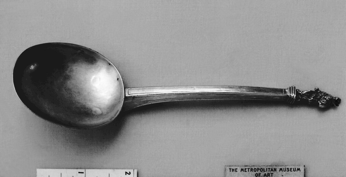 Apostle spoon, Possibly by Hans Schleich (master 1582, died 1616), Silver, parcel-gilt, German, Munich 