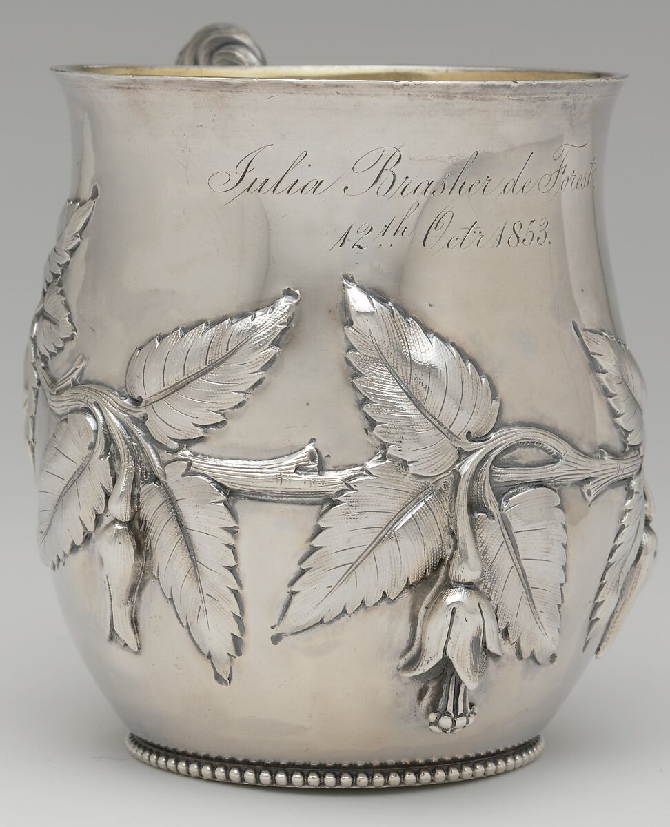 Cup, Edward C. Moore (American, New York 1827–1891 New York), Silver and silver-gilt, American