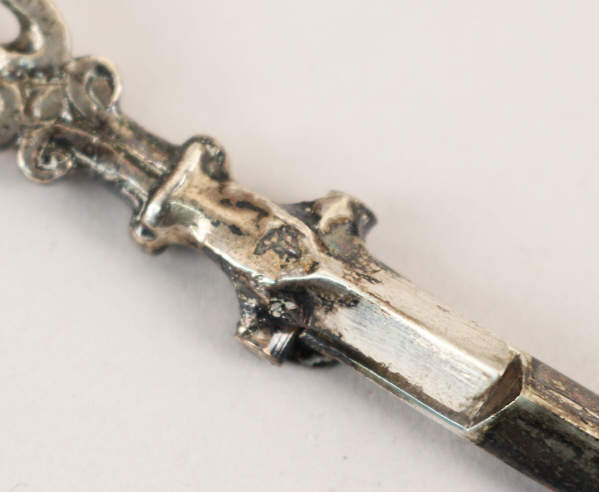 Spoon and fork combination, Silver, Dutch