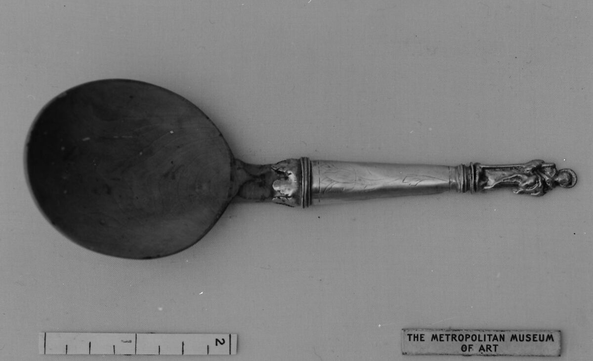 Apostle spoon, Silver, wood, German or Dutch 