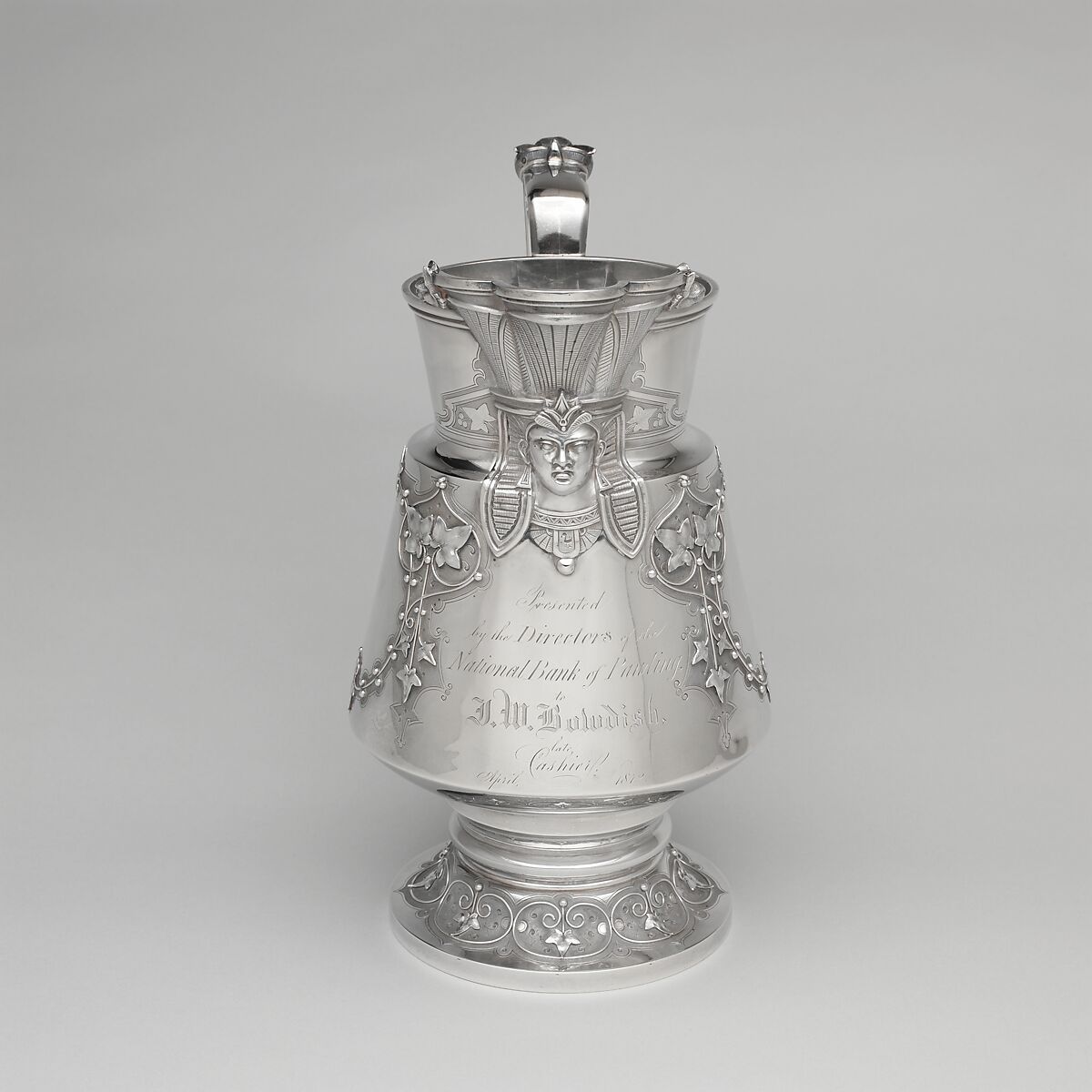 Pitcher, Ball, Black &amp; Co. (American, New York, 1851–1874), Silver, American