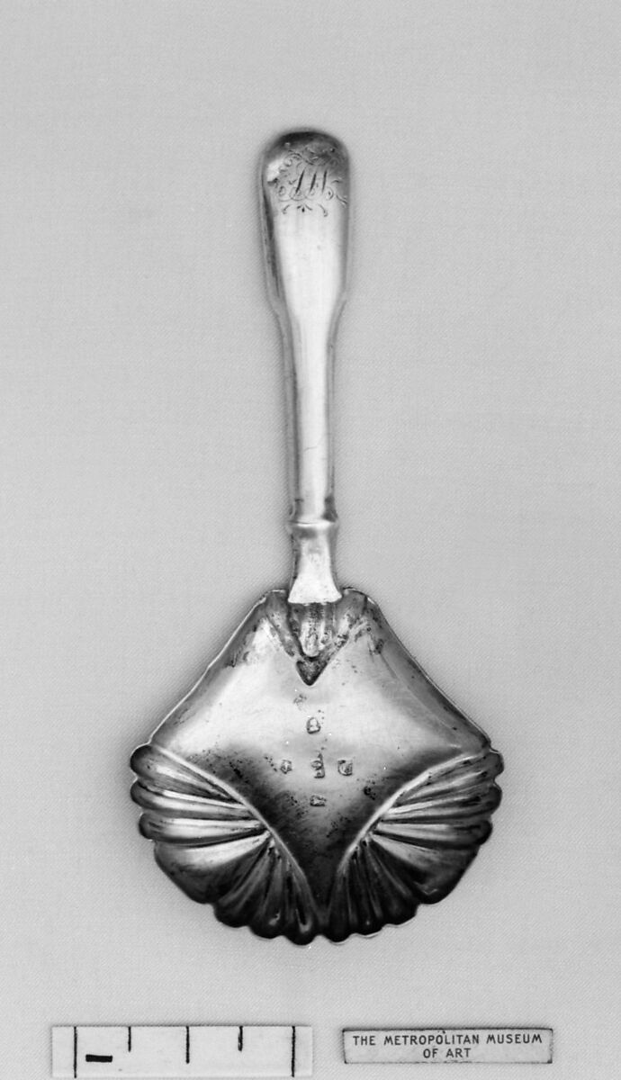 Caddy spoon, Probably by Thos. Newbold (entered 1820), Silver, British, Birmingham 