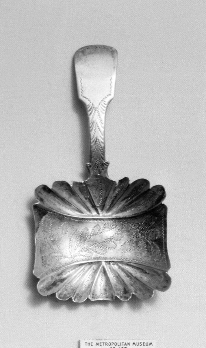 Caddy spoon, J. C. (probably), Birmingham, Silver, British, Birmingham 