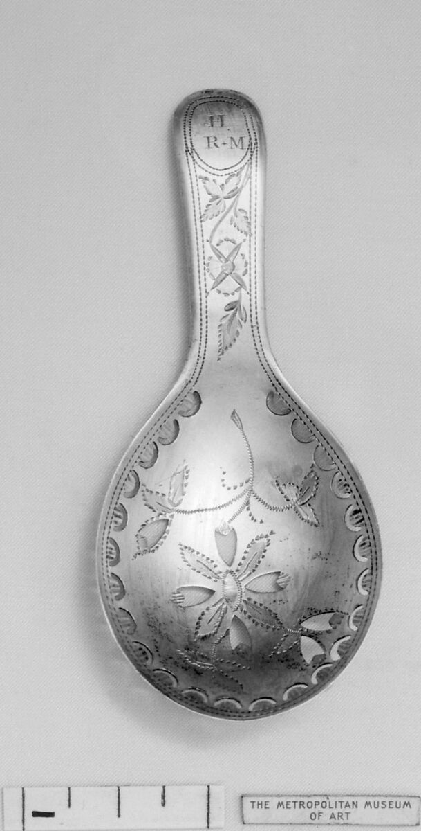 Caddy spoon, Samuel Pemberton, Silver, British, Birmingham 
