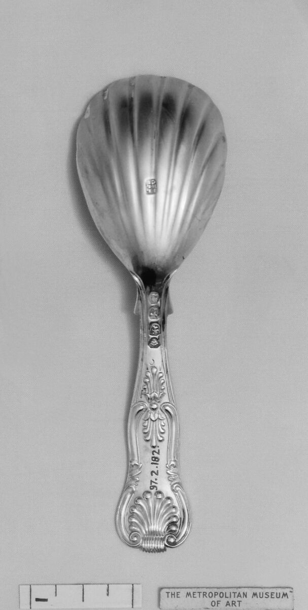 Caddy spoon, John Lias (active 1791– after 1837), Silver, British, London 