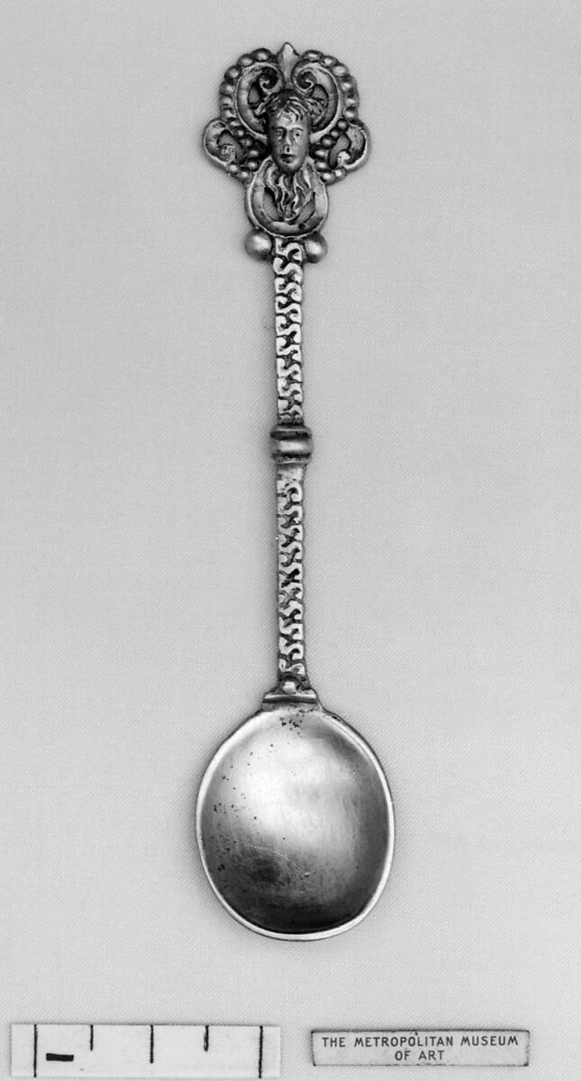Salt spoon, Silver, German 