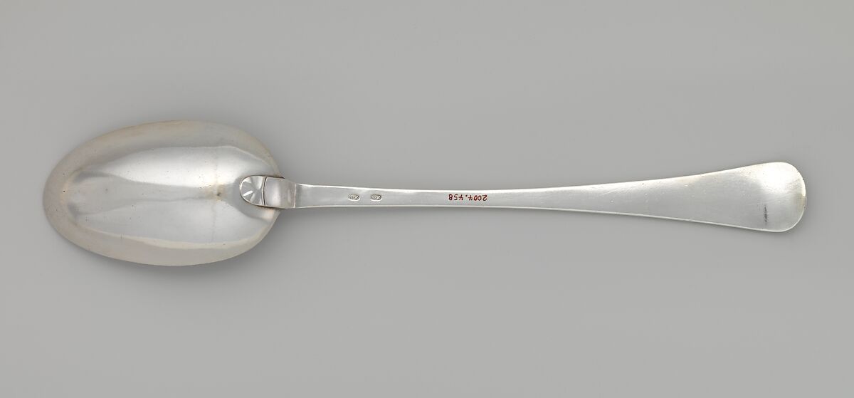 Serving Spoon, Nicholas Roosevelt (1715–1769), Silver, American