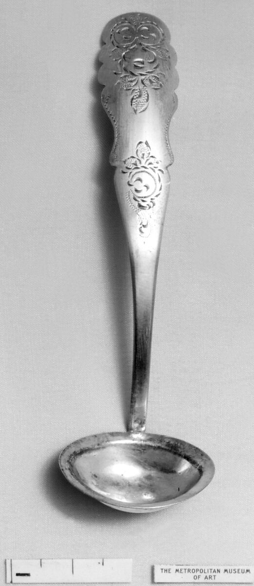 Mustard spoon, Silver, Dutch 