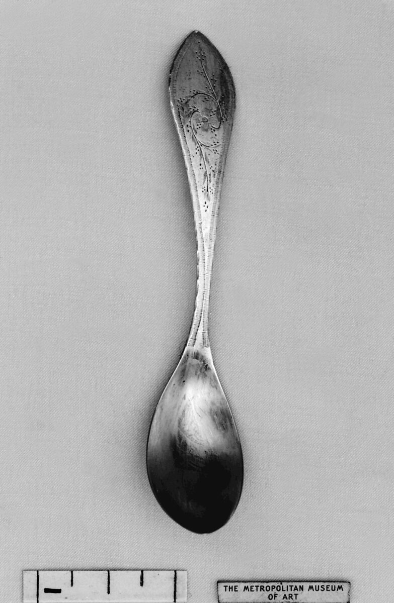 Mustard spoon, Silver, possibly German, Brunswick (Braunschweig) 