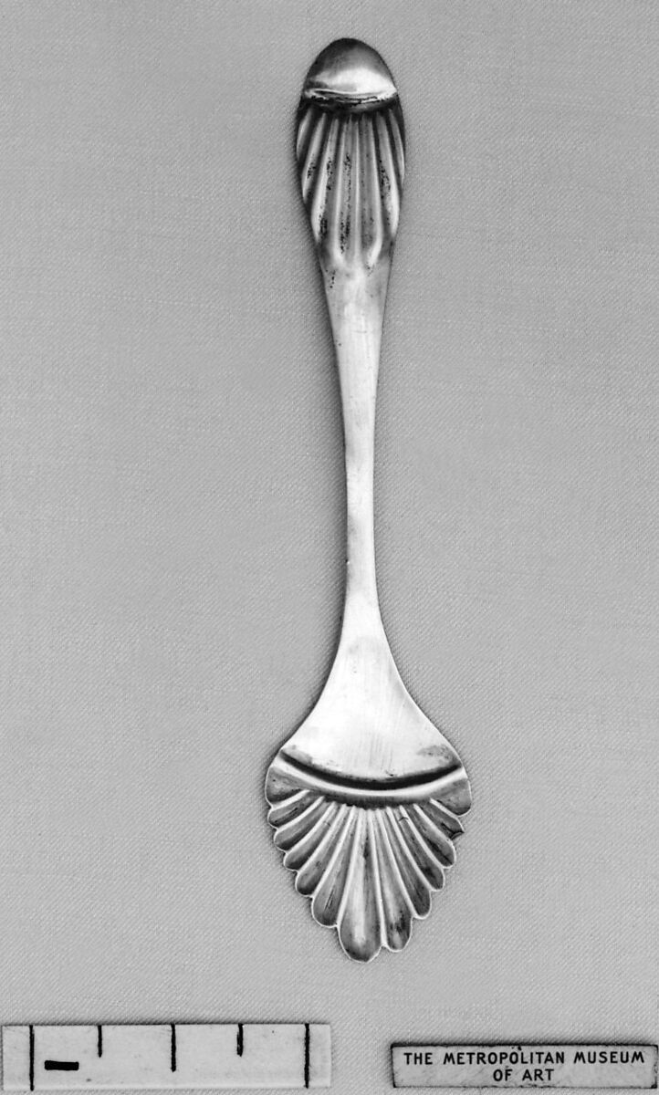 Salt spoon, Silver, Dutch 