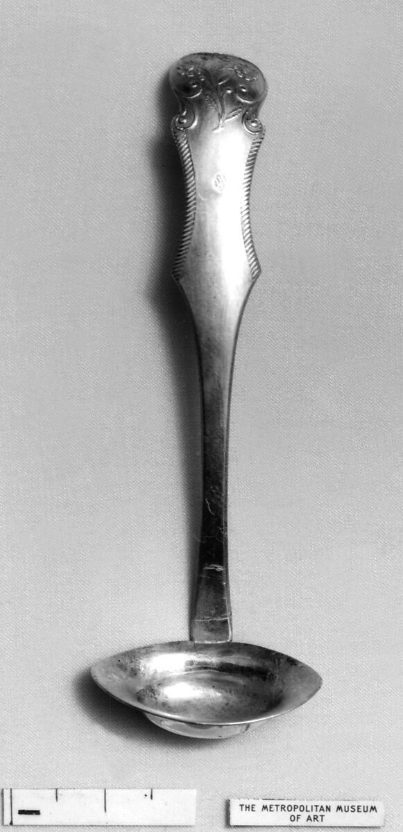 Mustard spoon, Silver, Dutch 