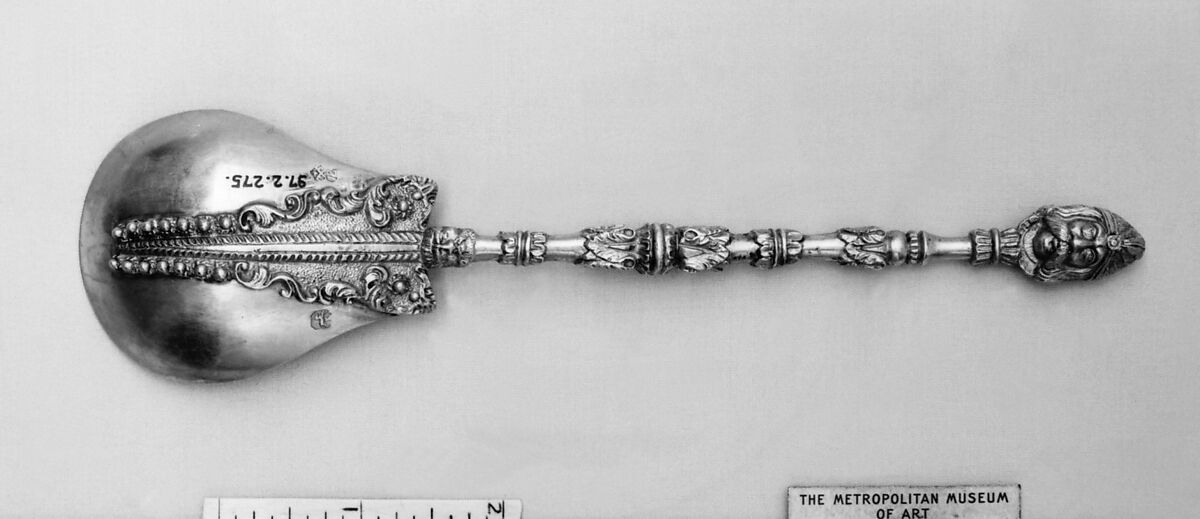 Spoon, Silver gilt, German, Stuttgart 