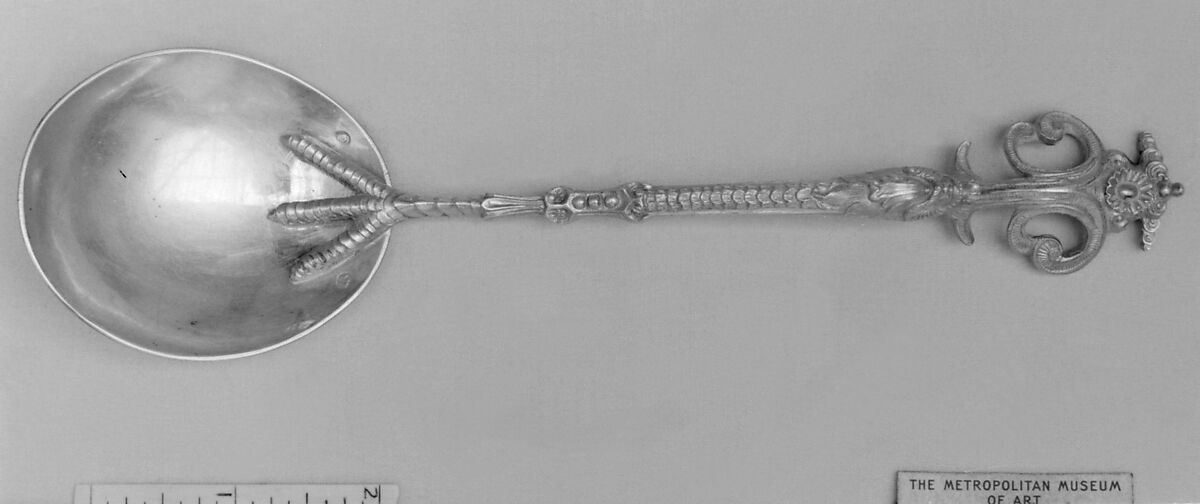 Spoon, Silver gilt, German, Hanau 