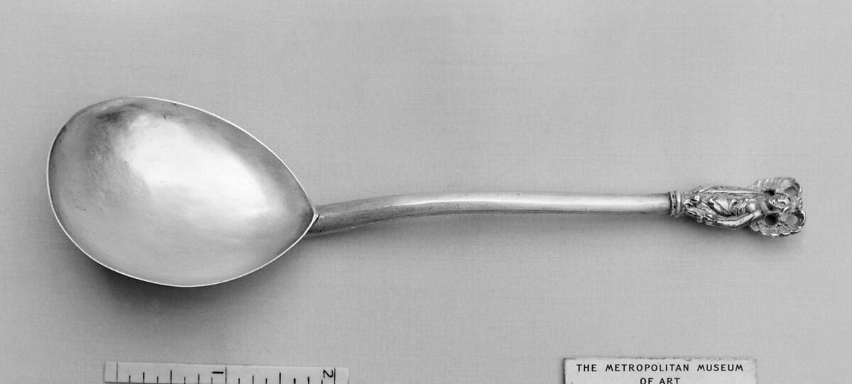 Figure-top spoon, Silver, probably German, Nuremberg 