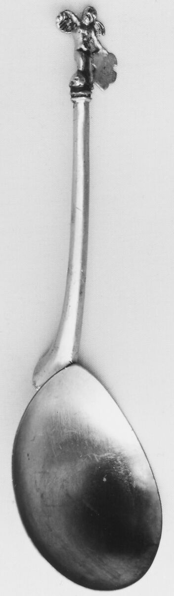 Figure-top spoon, Hans Bott (ruled 1627–1659), Silver gilt, German, Nuremberg 