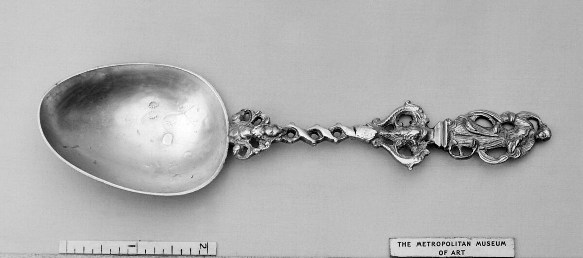 Figure-top spoon, Y. Posthumus (recorded 1794), Silver, Dutch, Leeuwarden 