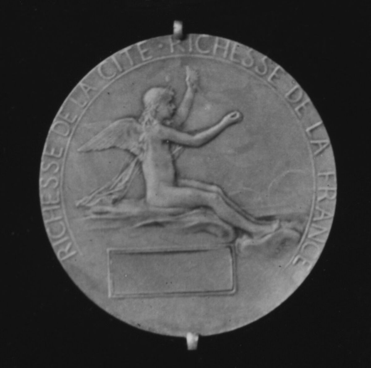 For the Lyons Chamber of Commerce, 1892, Medalist: Louis-Oscar Roty (French, Paris 1846–1911 Paris), Bronze, struck, silvered, French 