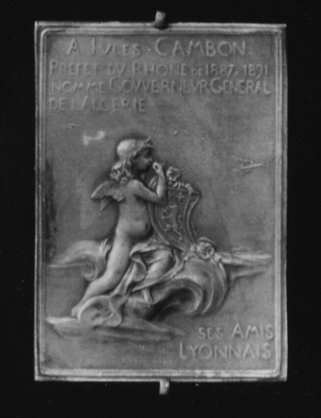 In Honor of M. Jules Cambon on his Appointment as Governor General of Algeria, 1891, Medalist: Louis-Oscar Roty (French, Paris 1846–1911 Paris), Bronze, double struck, silvered, French