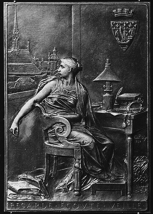 In Honor of Henry Lozé, Prefect of Police of Paris, Medalist: Louis-Oscar Roty (French, Paris 1846–1911 Paris), Bronze, struck, silvered, French