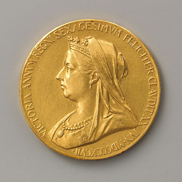 Queen Victoria's Diamond Jubilee, 1897, Medalist: Sir Thomas Brock (British, Worcester 1847–1922 London), Gold, British 