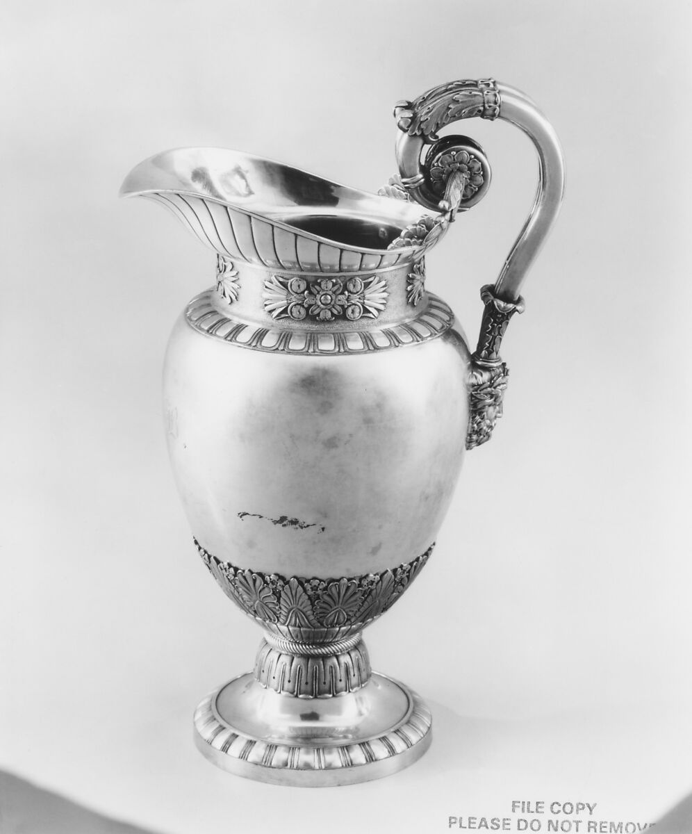 Ewer, J.F., Silver, French, Paris 