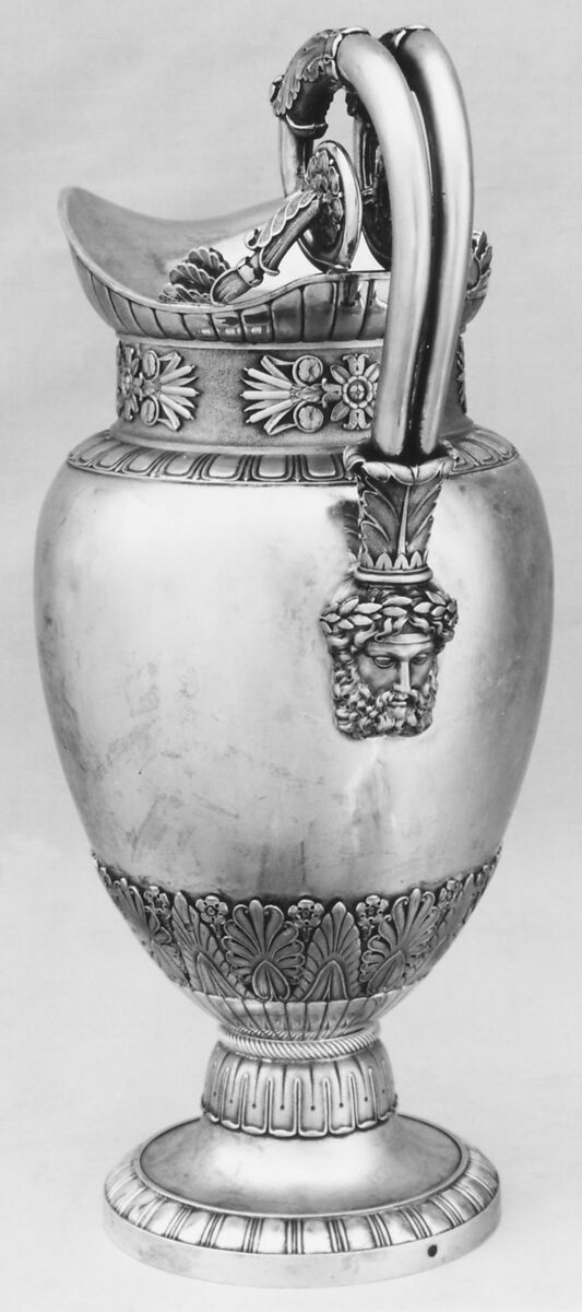 Ewer, J.F., Silver, French, Paris