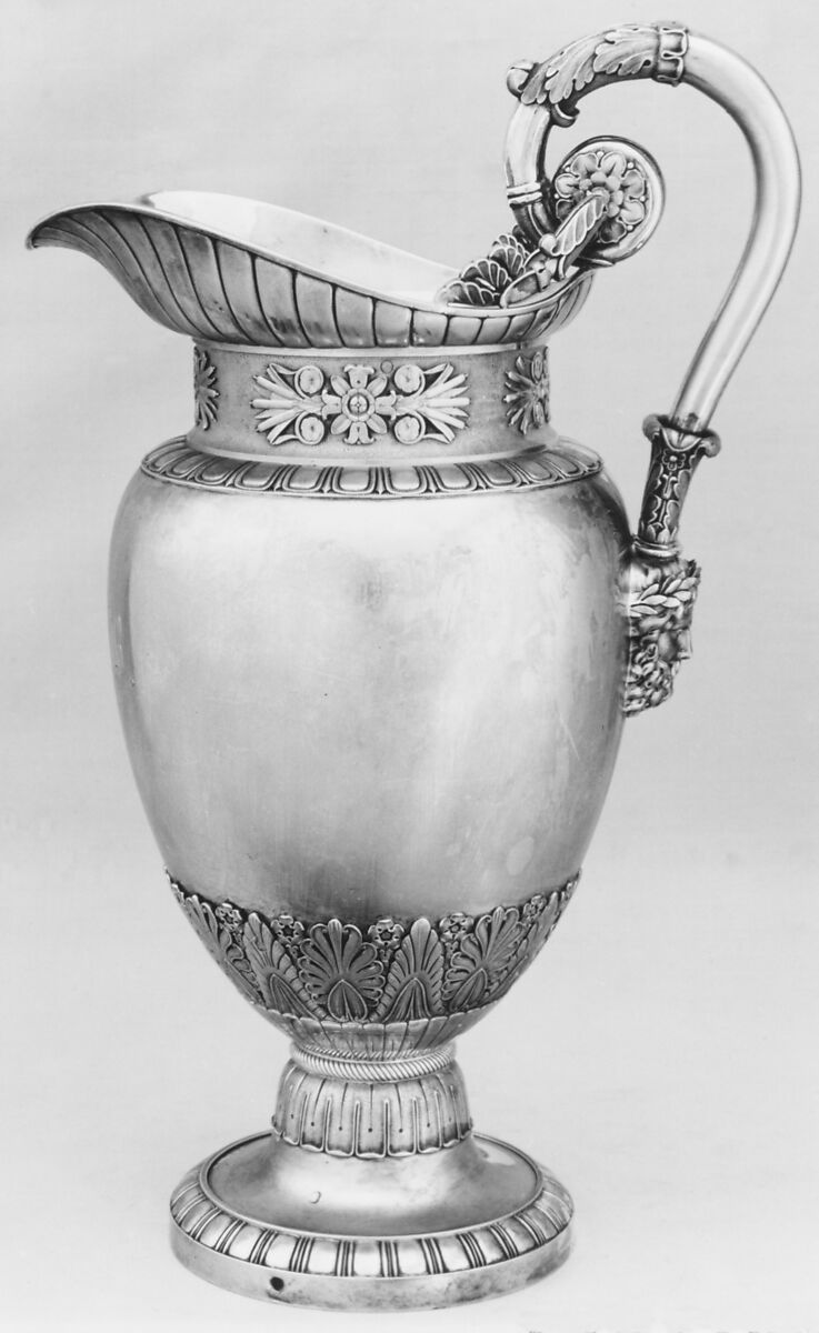 Ewer, J.F., Silver, French, Paris 