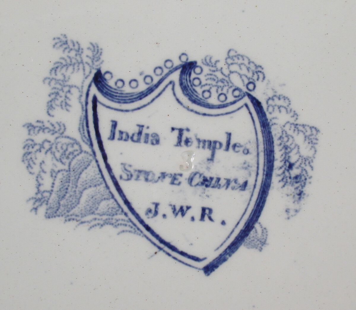 Plate, John &amp; William Ridgway (British, Shelton, active ca. 1814–30), Earthenware with transfer-printed decoration, British, Shelton