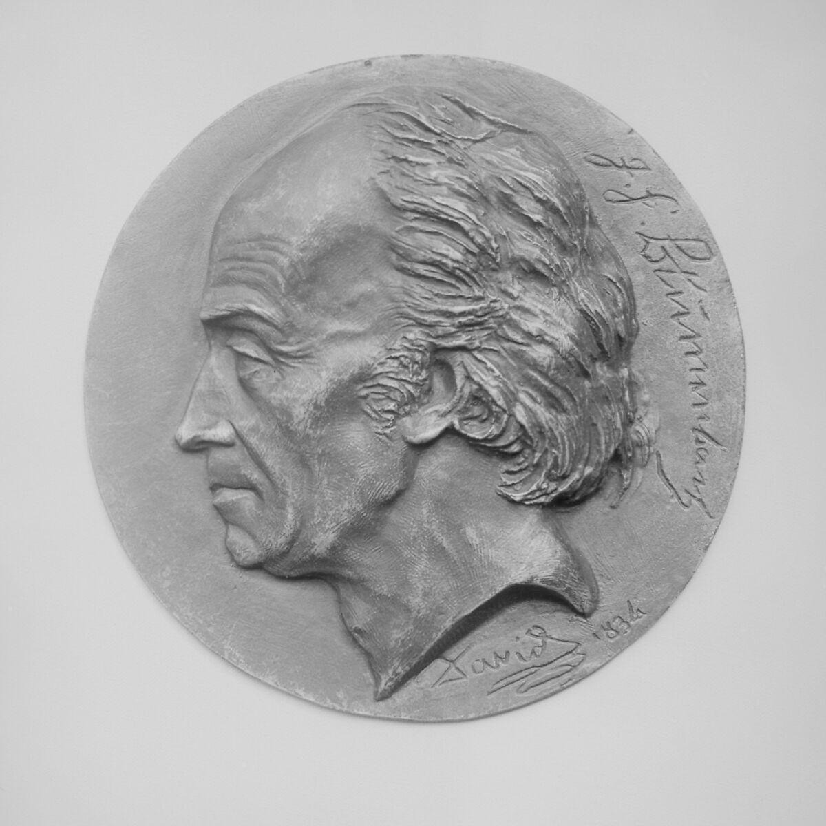 John Frederick Blumenbach (1752–1841), German physician and physiologist, Pierre Jean David d&#39;Angers (French, Angers 1788–1856 Paris), Bronze, cast - single, French 