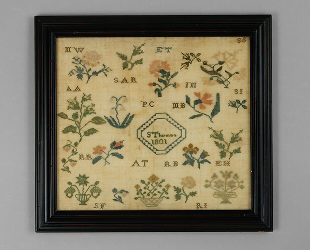 Sampler made at the Westtown Quaker School