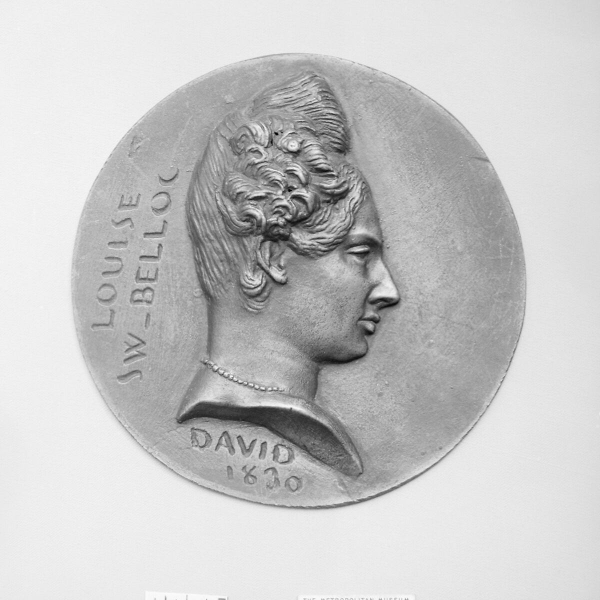 Dame Louise Swanton-Belloc (1796–1881), French littératrice (translated Lord Byron into French), Pierre Jean David d&#39;Angers (French, Angers 1788–1856 Paris), Bronze, cast, French 