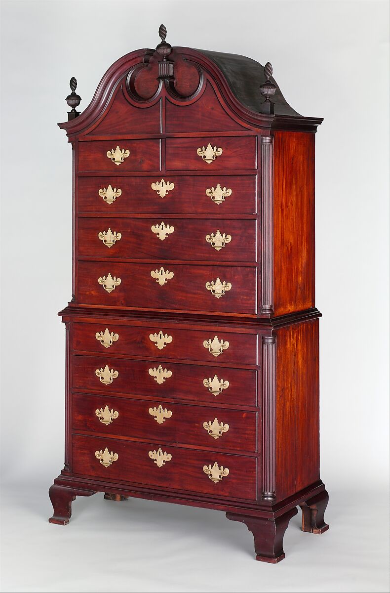 Chest-on-Chest, Thomas Townsend (1742–1827), Mahogany, chestnut, tulip poplar, American