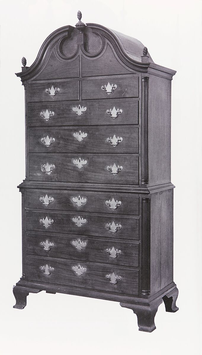 Chest-on-Chest, Thomas Townsend (1742–1827), Mahogany, chestnut, tulip poplar, American
