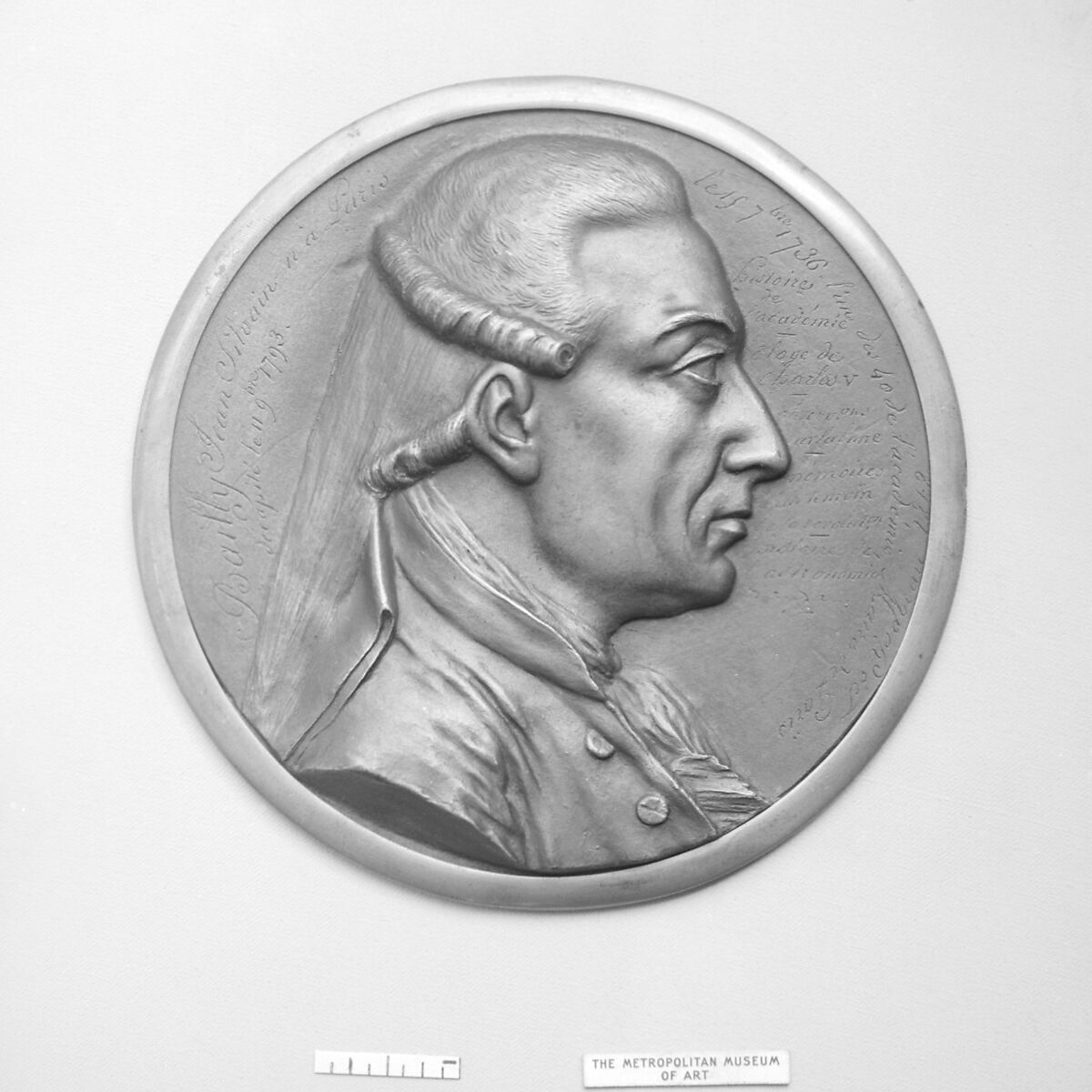 Jean Silvain Bailly (1736–93), French Astronomer and Revolutionary Politician, Medalist: Louis-Guillaume Ysabeau (French, active 1818–1850), Bronze, cast, French 