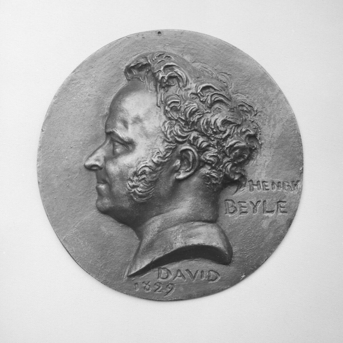 Marie Henry Beyle (1783–1842), French novelist and critic, better known by his nom de plume "De Stendhal", Pierre Jean David d&#39;Angers (French, Angers 1788–1856 Paris), Bronze, cast - single, French 